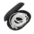 KZ Portable PU Leather Oval Data Cable Charger Earphone Storage Box, Oval Oval