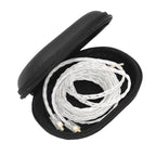 KZ Portable PU Leather Oval Data Cable Charger Earphone Storage Box, Oval Oval