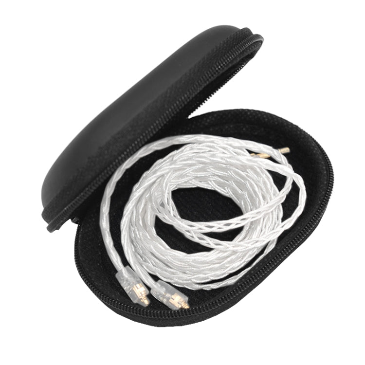 KZ Portable PU Leather Oval Data Cable Charger Earphone Storage Box, Oval Oval