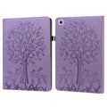Tree & Deer Pattern Pressed Printing Horizontal Flip PU Leather Case with Holder & Card Slots & Sleep / Wake-up Function, For Samsung Galaxy Tab A7 10.4 2020, For Samsung Galaxy Tab S6 Lite For Samsung Galaxy Tab A7 10.4 2020 Purple