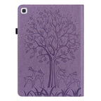 Tree & Deer Pattern Pressed Printing Horizontal Flip PU Leather Case with Holder & Card Slots & Sleep / Wake-up Function, For Samsung Galaxy Tab A7 10.4 2020, For Samsung Galaxy Tab S6 Lite