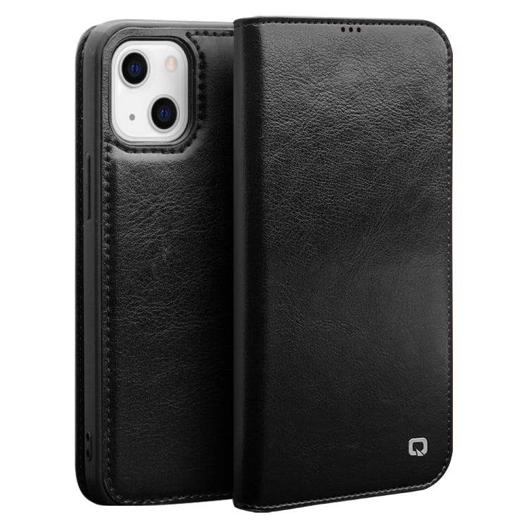 QIALINO Case – Leather (iPhone 13) For iPhone 13 Black