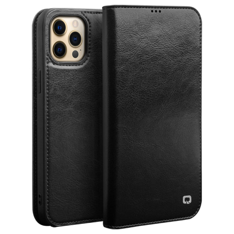 QIALINO Case – Leather (iPhone 13) For iPhone 13 Pro Max Black