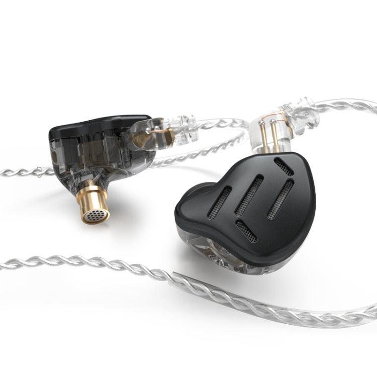 KZ ZAX 16-unit Ring Iron Sport Gaming In-ear Wired Earphone,, ZAX Standard Version(Silver), ZAX Standard Version(Black), ZAX Mic Version(Silver), ZAX Mic Version(Black) – Durable Build, Easy to Use ZAX Standard Version(Black) Black