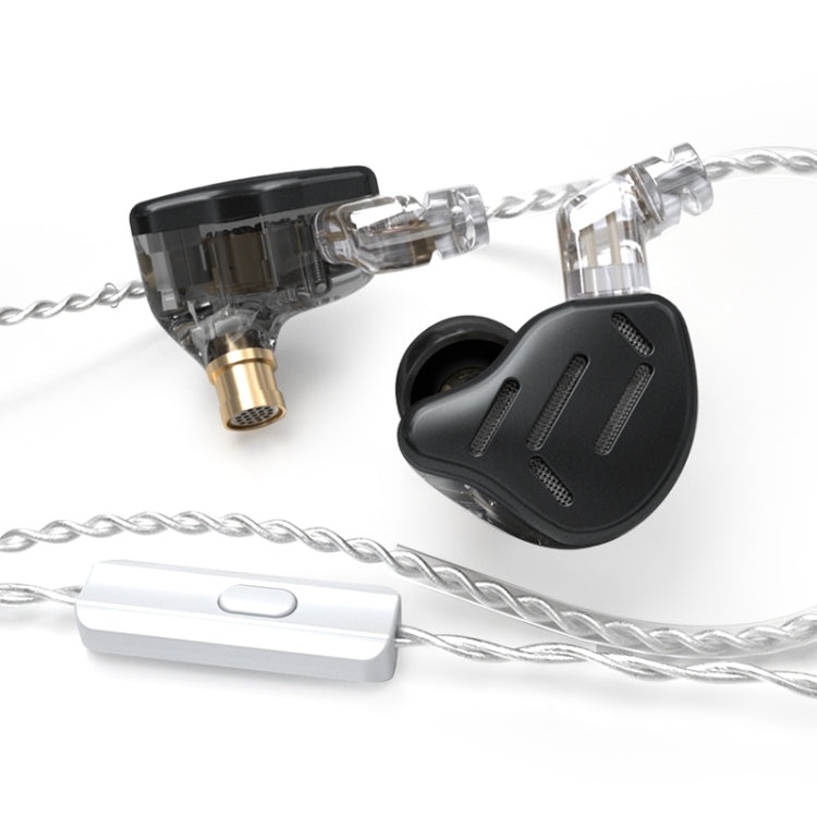 KZ ZAX 16-unit Ring Iron Sport Gaming In-ear Wired Earphone,, ZAX Standard Version(Silver), ZAX Standard Version(Black), ZAX Mic Version(Silver), ZAX Mic Version(Black) – Durable Build, Easy to Use ZAX Mic Version(Black) Black