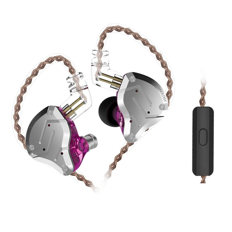 KZ ZS10 Pro 10-unit Ring Iron Gaming In-ear Wired Earphone,, ZS10 Pro Standard Version(Purple), ZS10 Pro Mic Version(Black), ZS10 Pro Standard Version(Diamond Blue), ZS10 Pro Mic Version(Blue), ZS10 Pro Mic Version(Streamer Blue)                       ...
