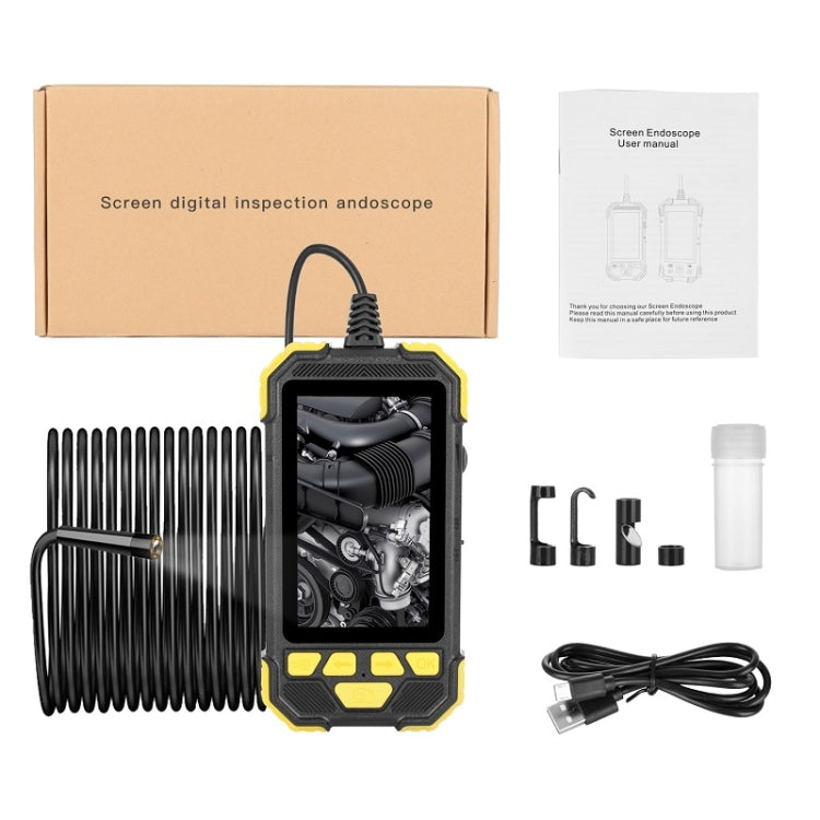 Y19 3.9mm Dual Lens Hand-held Hard-wire Endoscope with 4.3-inch IPS Color LCD Screen, 2m, 3.5m, 5m