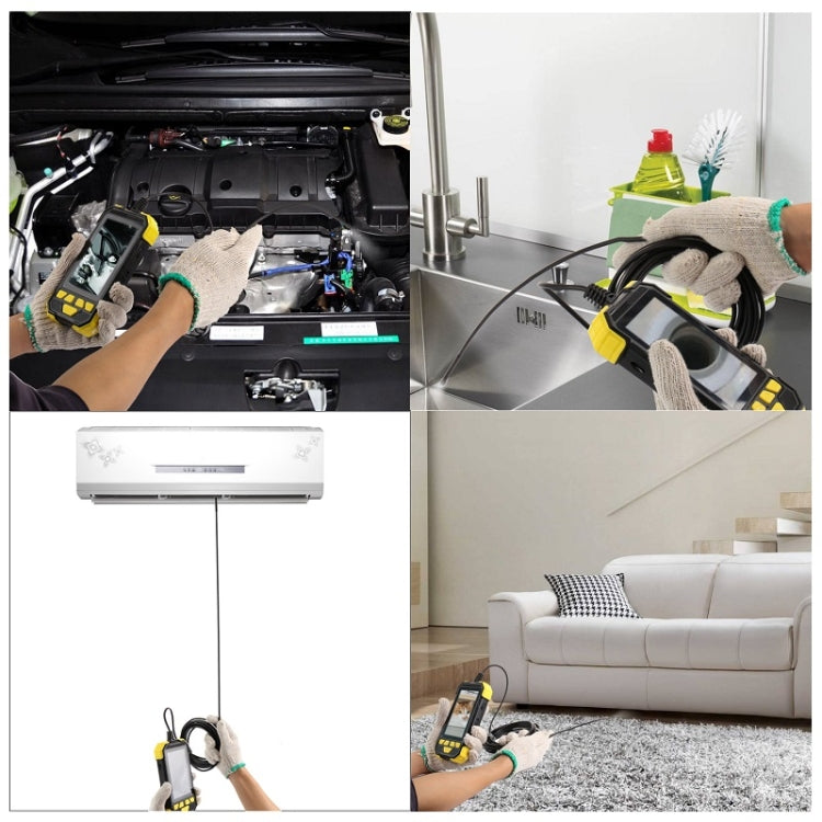 Y19 8mm Dual Lens Hand-held Hard-wire Endoscope with 4.3-inch IPS Color LCD Screen, 2m, 3.5m, 5m, 10m