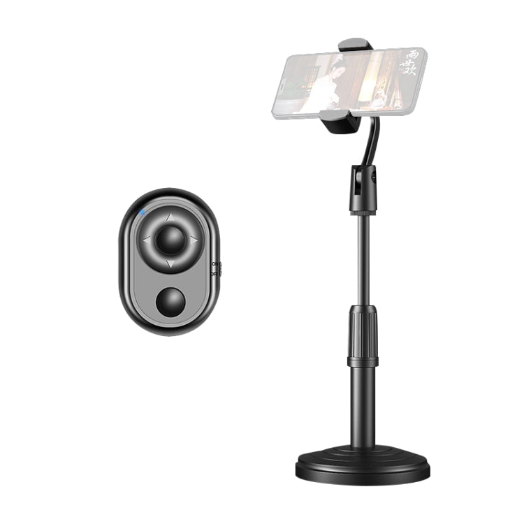Desktop Stand Mobile Phone Tablet Live Broadcast Stand Telescopic Disc Stand, Holder + Remote Control Holder + Remote Control Black