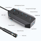 Y17 5MP 12mm Dual-lens HD Autofocus WiFi Industrial Digital Endoscope Zoomable Snake Camera, 3.5m Hard Cable, 5m Hard Cable, 10m Hard Cable – Waterproof