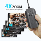 Y17 5MP 12mm Dual-lens HD Autofocus WiFi Industrial Digital Endoscope Zoomable Snake Camera, 3.5m Hard Cable, 5m Hard Cable, 10m Hard Cable – Waterproof