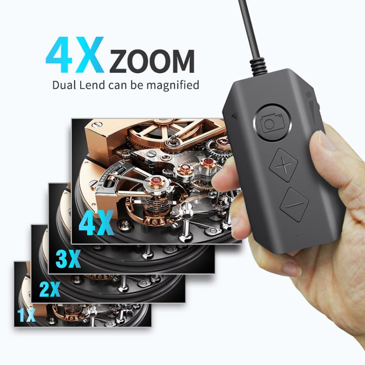 Y17 5MP 12mm Dual-lens HD Autofocus WiFi Industrial Digital Endoscope Zoomable Snake Camera, 3.5m Hard Cable, 5m Hard Cable, 10m Hard Cable – Waterproof