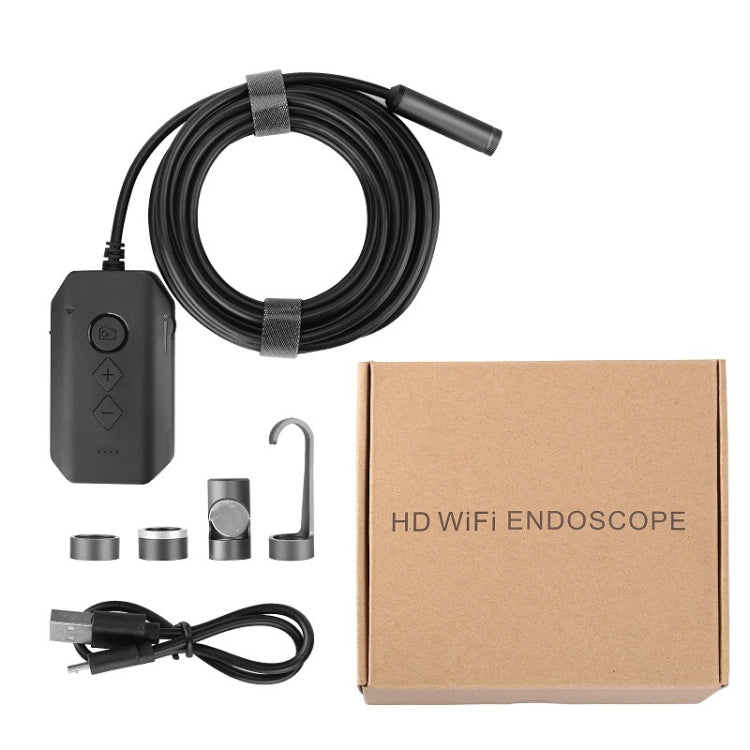 Y17 5MP 12mm Dual-lens HD Autofocus WiFi Industrial Digital Endoscope Zoomable Snake Camera, 3.5m Hard Cable, 5m Hard Cable, 10m Hard Cable – Waterproof
