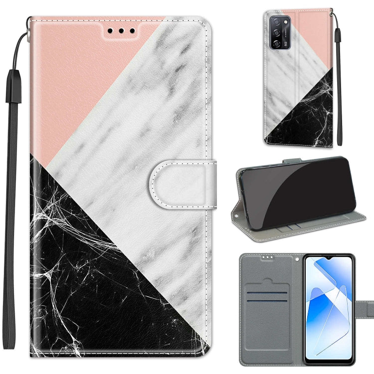 Voltage Coloured Drawing Magnetic Clasp Horizontal Flip PU Leather Case with Holder & Card Slots – Magnetic, Card Slot, Flip, For OPPO A54 4G / A16 4G / A53s 5G / A55 5G For OPPO A54 4G A16 4G A53s 5G A55 5G C07 Pink White Black