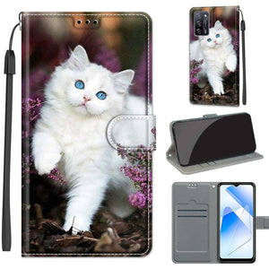 C08 Flower Bush Big White Cat