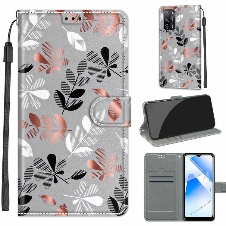 Voltage Coloured Drawing Magnetic Clasp Horizontal Flip PU Leather Case with Holder & Card Slots – Magnetic, Card Slot, Flip, For OPPO A54 4G / A16 4G / A53s 5G / A55 5G For OPPO A54 4G A16 4G A53s 5G A55 5G C19 Material Flower