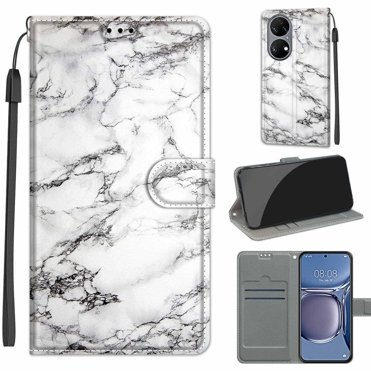 Voltage Coloured Drawing Magnetic Clasp Horizontal Flip PU Leather Case with Holder & Card Slots – Magnetic, Card Slot, Flip, For Huawei P50