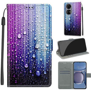 C05 Purple Blue Water Drops