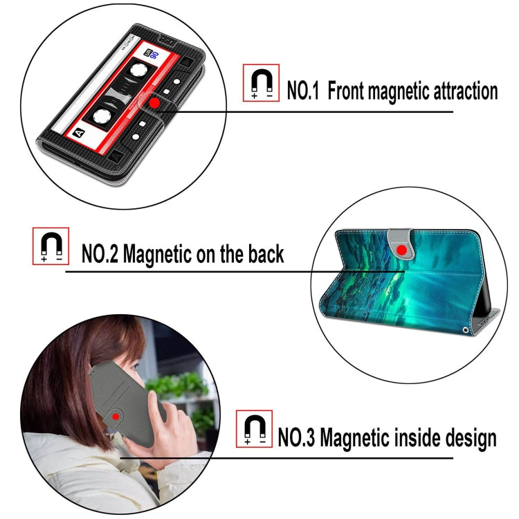 Voltage Coloured Drawing Magnetic Clasp Horizontal Flip PU Leather Case with Holder & Card Slots – Magnetic, Card Slot, Flip, For Huawei P50