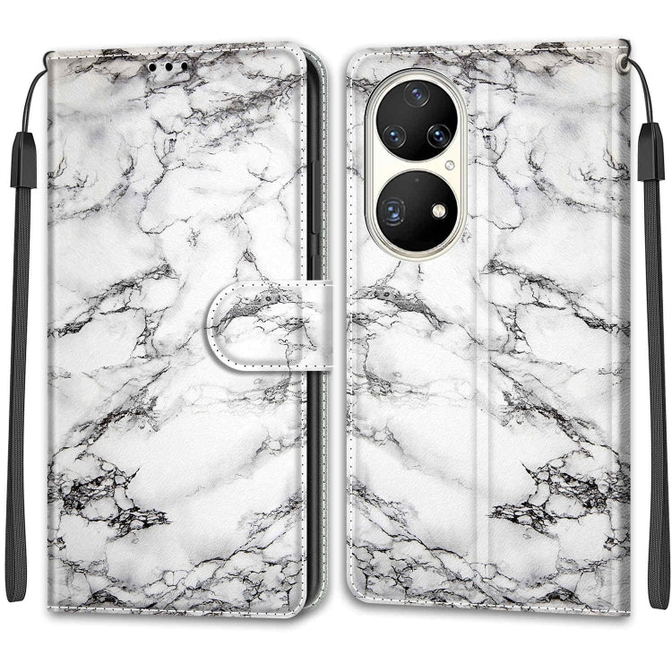 Voltage Coloured Drawing Magnetic Clasp Horizontal Flip PU Leather Case with Holder & Card Slots – Magnetic, Card Slot, Flip, For Huawei P50 Pro
