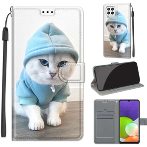 C15 Blue Sweater White Cat
