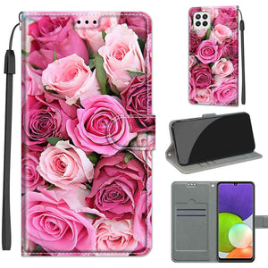 C17 Green Leaf Pink Rose