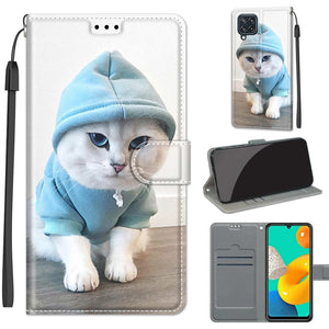 C15 Blue Sweater White Cat