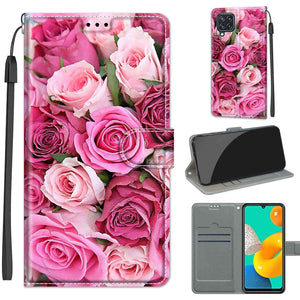 C17 Green Leaf Pink Rose