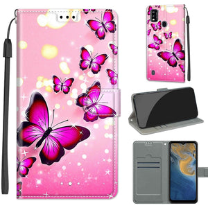 C03 Gradient Pink Flying Butterflies