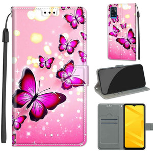 C03 Gradient Pink Flying Butterflies