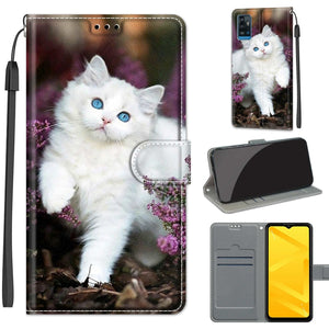 C08 Flower Bush Big White Cat