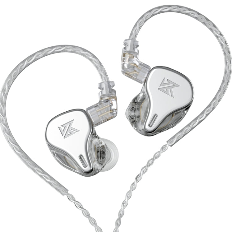KZ DQ6 3-unit Dynamic HiFi In-Ear Wired Earphone, No Mic, With Mic No Mic Silver