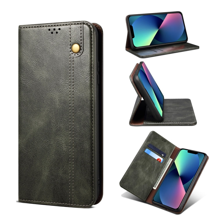 Case – Leather (iPhone 13) #7 For iPhone 13 Dark Green