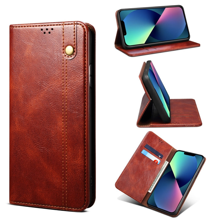 Case – Leather (iPhone 13) #7 For iPhone 13 Brown