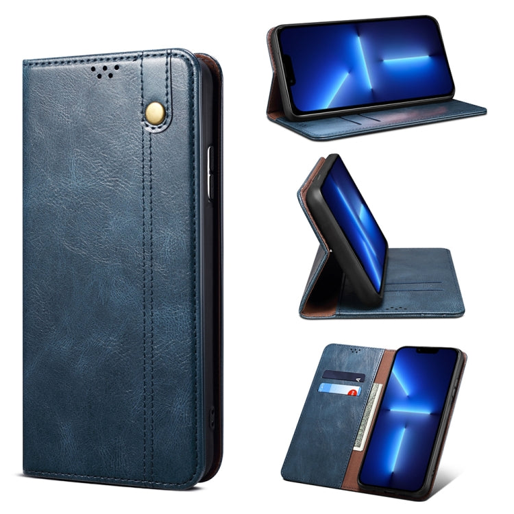 Case – Leather (iPhone 13) #7 For iPhone 13 Pro Navy Blue