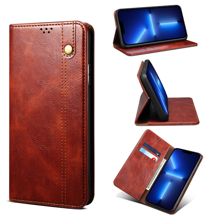 Case – Leather (iPhone 13) #7 For iPhone 13 Pro Max Brown