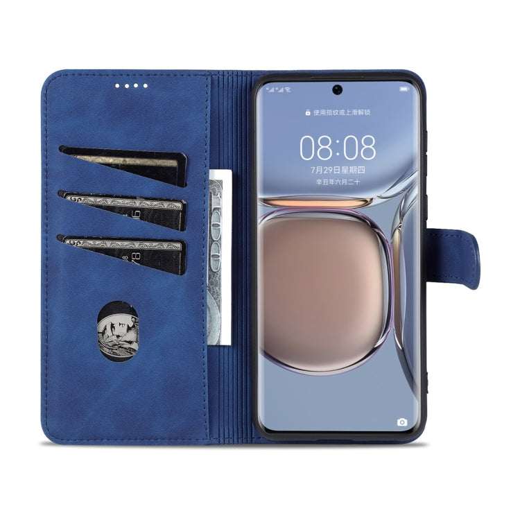 AZNS Skin Feel Calf Texture Horizontal Flip Leather Case with Card Slots & Holder & Wallet – Card Slot, Flip, Leather, For Huawei P50, For Huawei P50 Pro, For Honor V40, For Honor X20