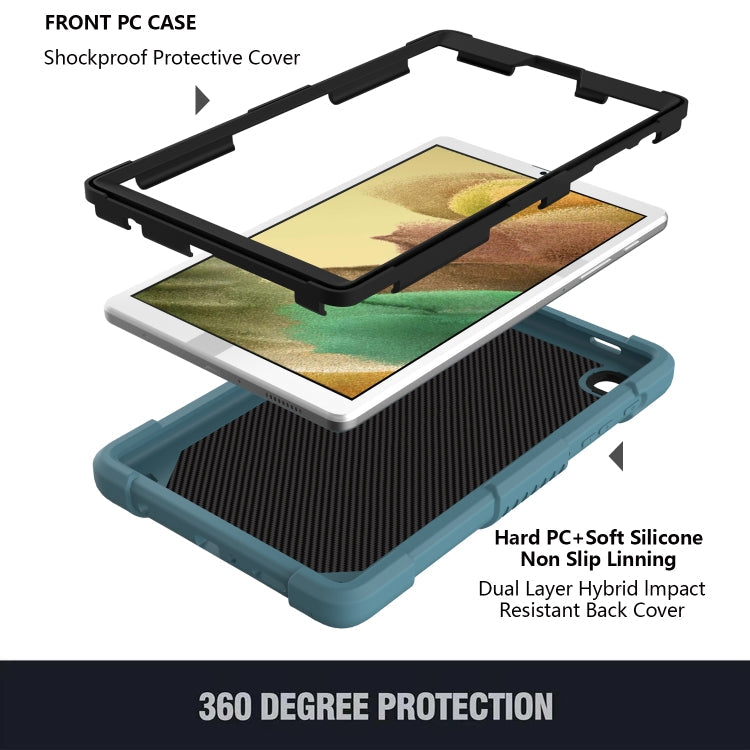 Pure Color PC + Silicone Anti-drop Protective Case with Butterfly Shape Holder & Pen Slot – Durable Build, Easy to Use, For Samsung Galaxy Tab A7 Lite 8.7 SM-T220 / SM-T225