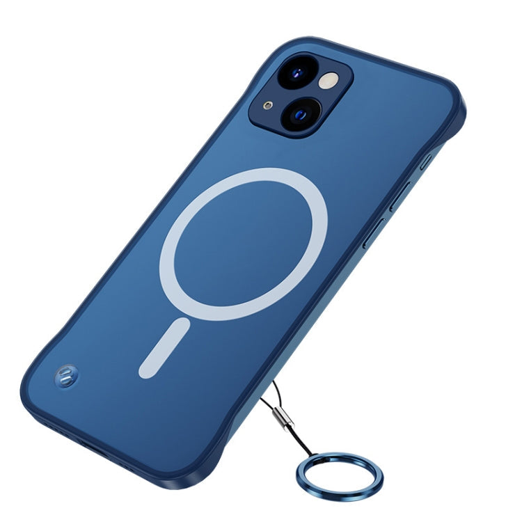 Frosted Soft Four-corner Shockproof Magsafe Case – Shockproof, For iPhone 13 mini, For iPhone 13 Pro Max For iPhone 13 mini Blue