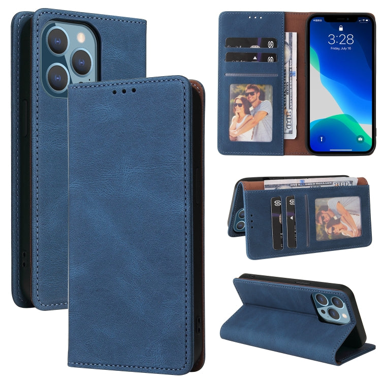 Case – Leather (iPhone 13 Pro Max) #5 For iPhone 13 Pro Blue