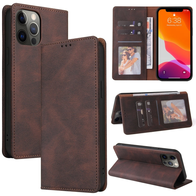 Case – Leather (iPhone 13 Pro Max) #5 For iPhone 12 12 Pro Brown