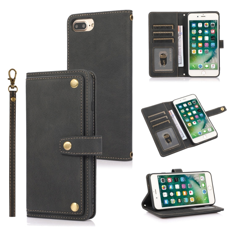 PU Case – Leather (iPhone 8 Plus) For iPhone 8 Plus & 7 Plus Black