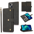 PU + TPU Horizontal Flip Leather Case with Holder & Card Slot & Wallet & Lanyard, For iPhone 13, For iPhone 13 Pro, For iPhone 13 Pro Max For iPhone 13 Black