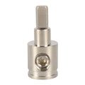 A5659-02 2 PCS Car Large Size Nickel-plated Brass 0GA to 4GA Audio Terminal Block, A5659-02 A5659-02