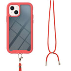 Starry Sky Solid Color Series Shockproof PC + TPU Protective Case with Neck Strap, For iPhone 13 mini, For iPhone 13, For iPhone 13 Pro, For iPhone 13 Pro Max