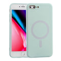 Case – Shockproof, Silicone, Magnetic (iPhone 7 Plus) For iPhone 7 Plus 8 Plus Baby Blue