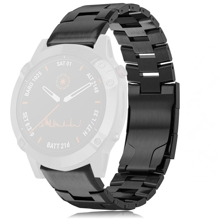 26mm Titanium Alloy Quick Release Replacement Watchband, For Garmin Fenix 6X For Garmin Fenix 6X Black