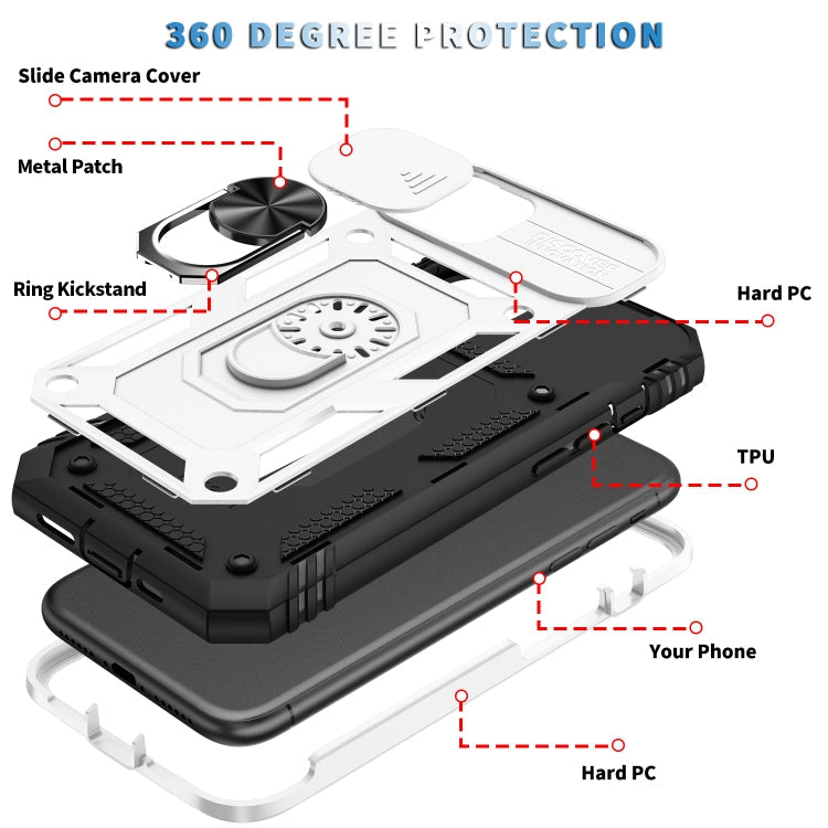 Sliding Camera Cover Design TPU + PC Protective Case with 360 Degree... (iPhone 12 mini)