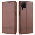 AZNS Magnetic Calf Texture Horizontal Flip Leather Case with Card Slots & Holder & Wallet, For Samsung Galaxy M32 Global For Samsung Galaxy M32 Global Dark Brown