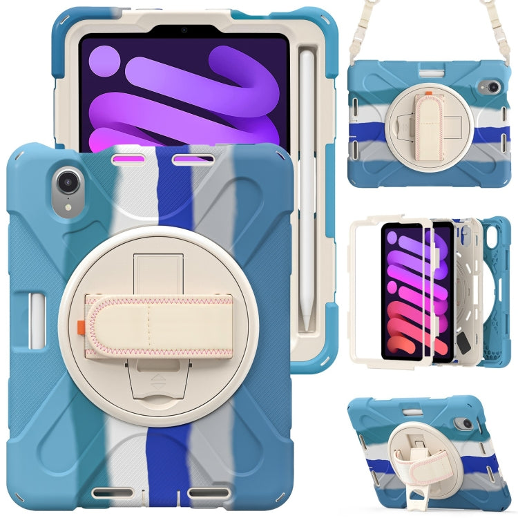 Tablet Case – Silicone (iPad mini 6) For iPad mini 6 mini 2024 Colorful Blue